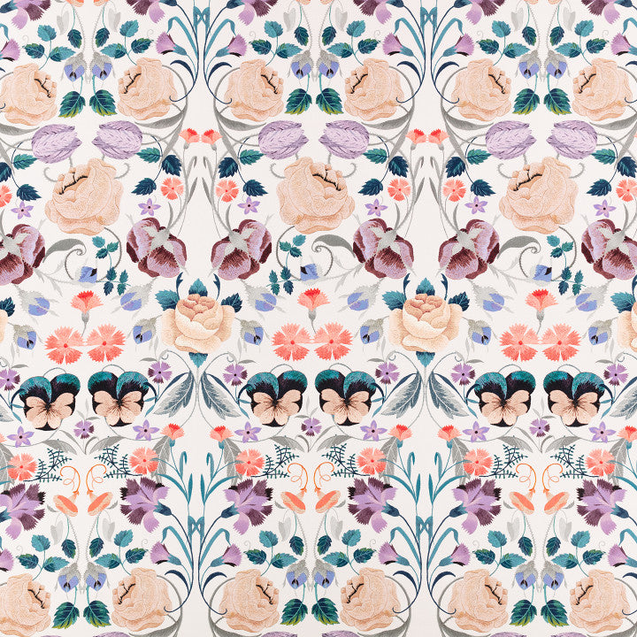 Bonita Print Lilac Ash - Romo Tyg