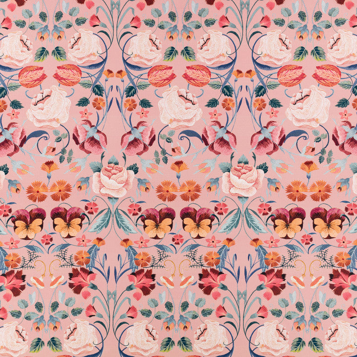 Bonita Print Chateau Rose - Romo Tyg