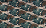 Delilah Velvet Tuscan Teal - Romo Tyg