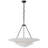 Mollino taklampa i vit metall och glas från AERIN for Visual Comfort & Co