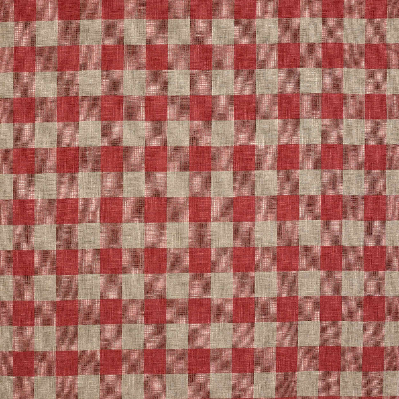 Appledore Check Red — Colefax & Fowler tygprov