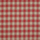 Appledore Check Red — Colefax & Fowler tygprov