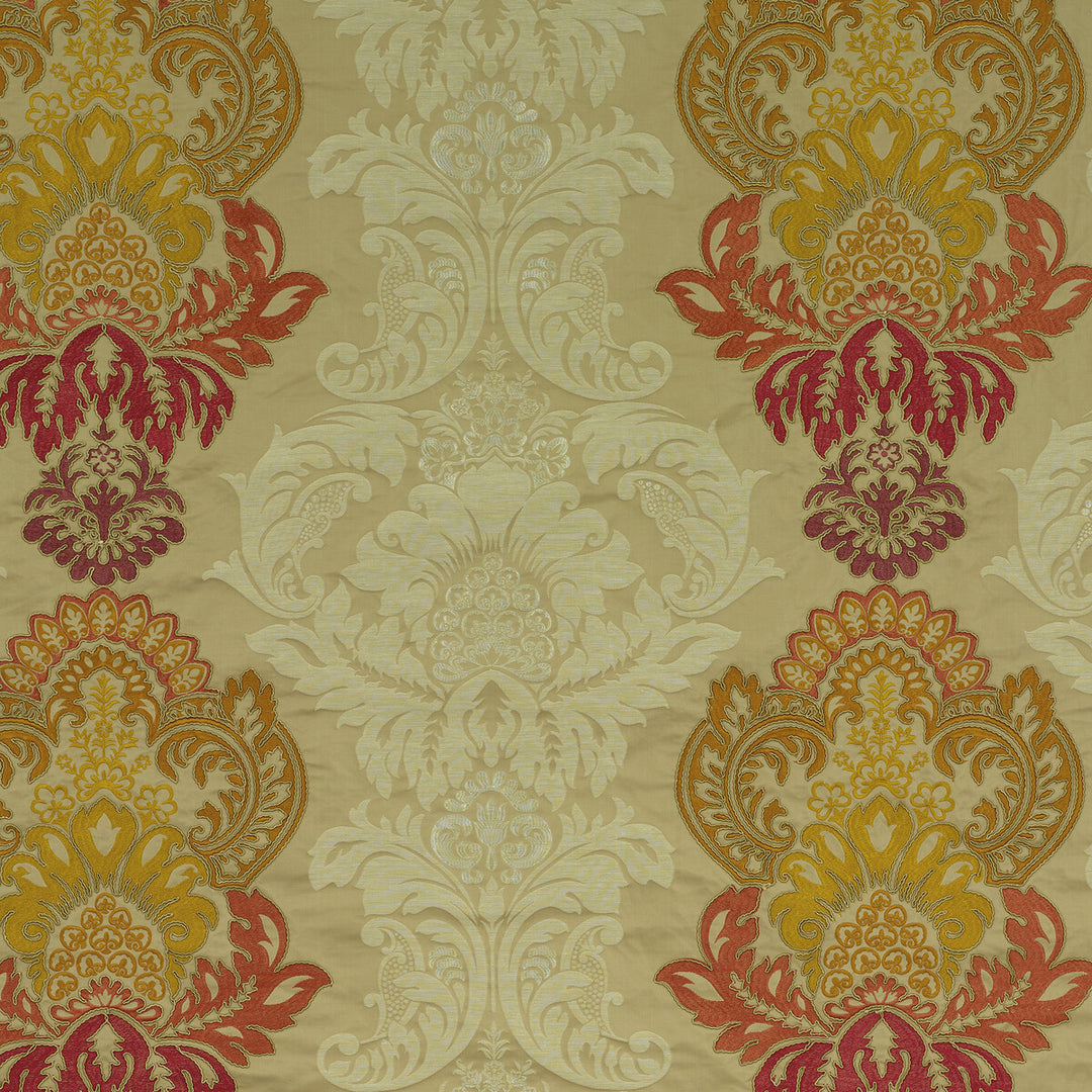 Waterford Damask Tyg - Bronze/Natural