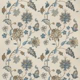 Baker'S Indienne Embroidery Soft Blue tyg