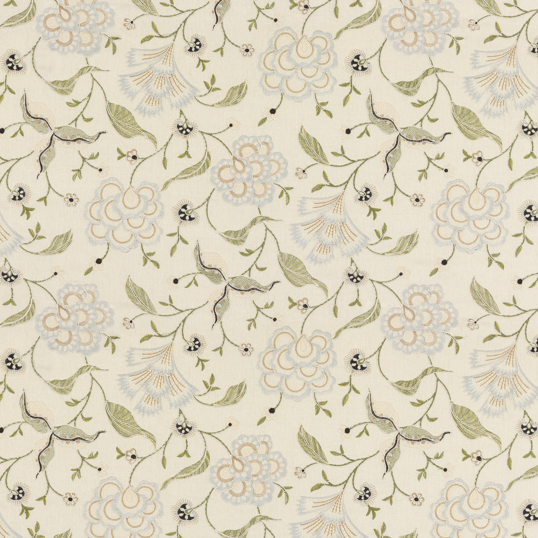 Lamorna Embroidery Tygprov - Linen