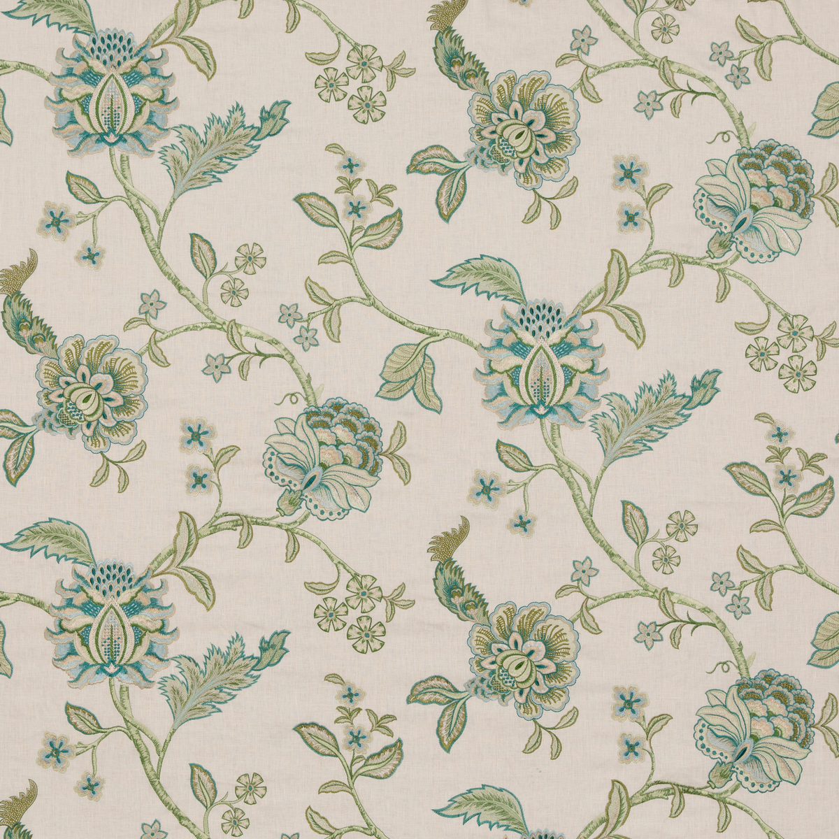Sudbury Teal tyg