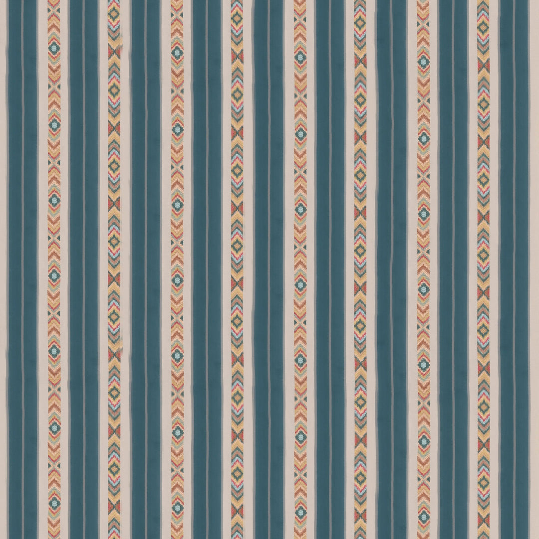 Ashlar Stripe Tygprov - Emerald