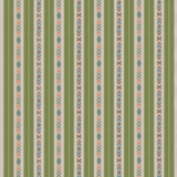Ashlar Stripe Emerald tyg