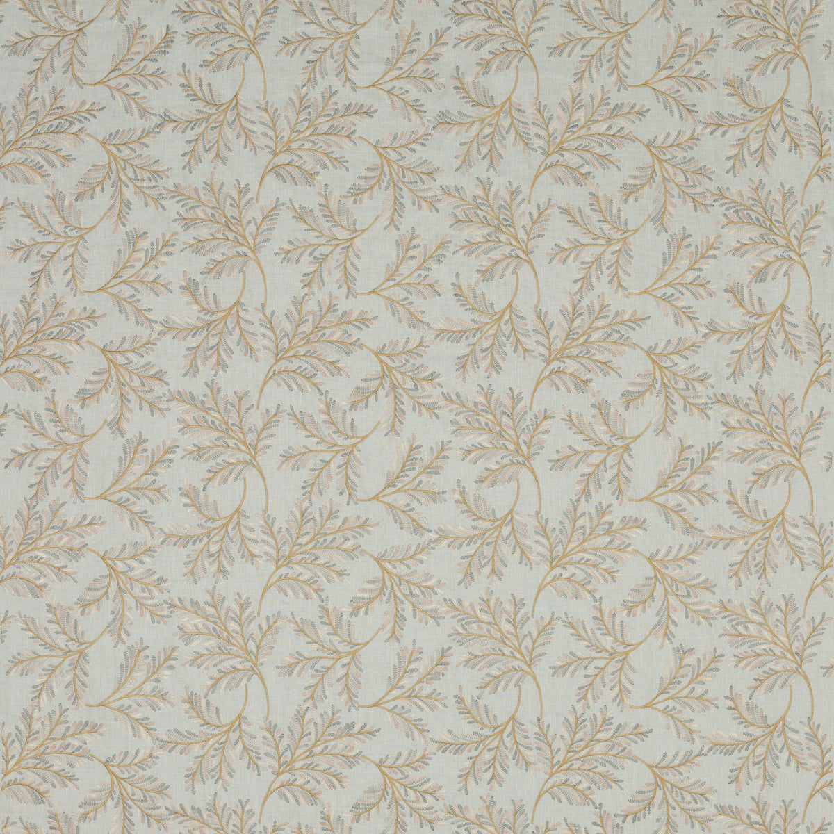 Chelsea Fern Aqua/Bronze tyg