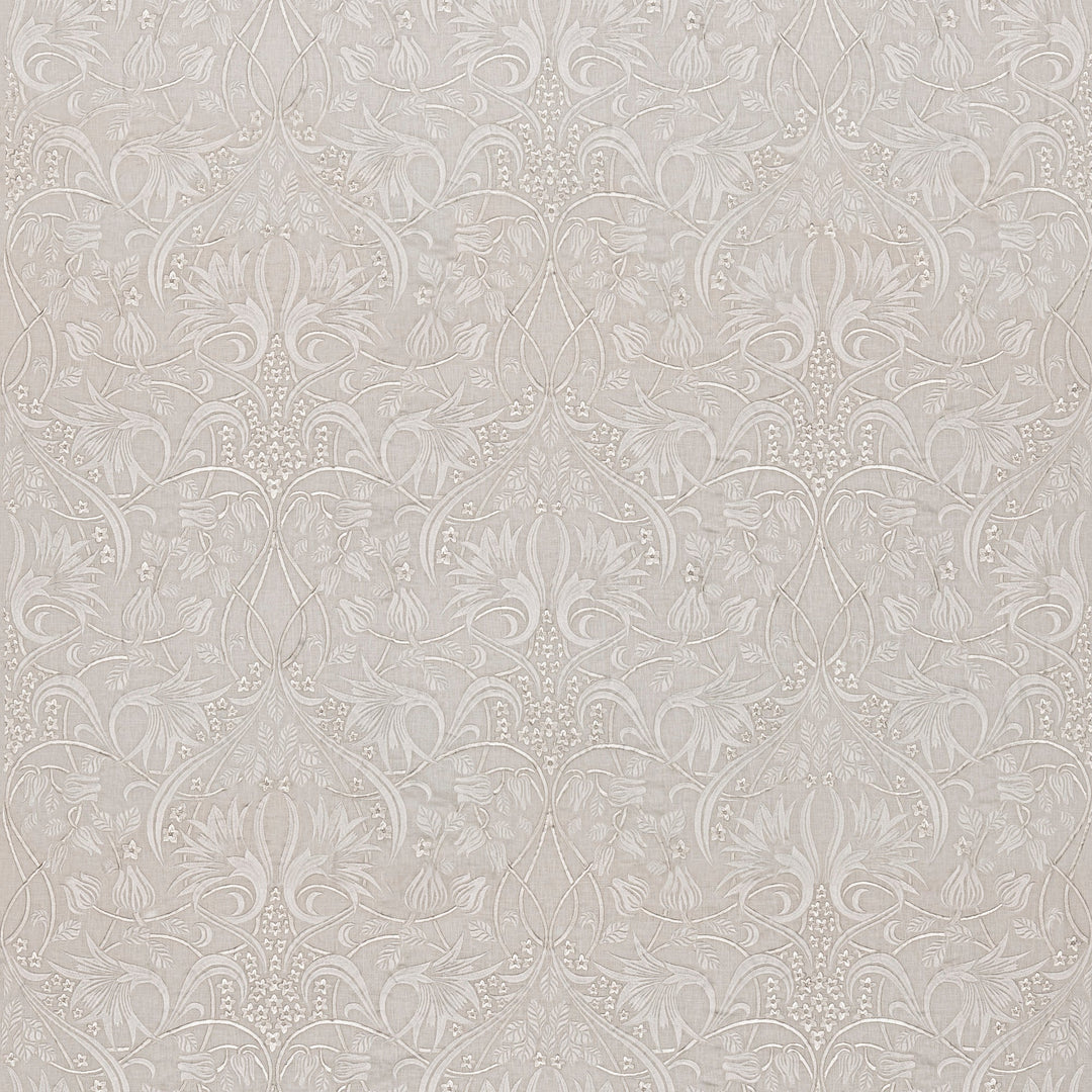 Fritillerie Embroidery Tygprov - Aqua