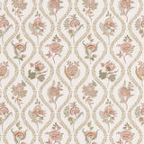Burford Embroidery Rose/Cream tyg