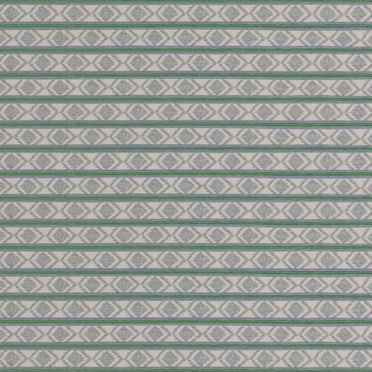 Burford Stripe Blue/Green tyg