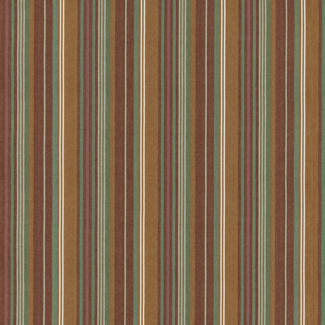 Petra Stripe Tyg - Red/Green