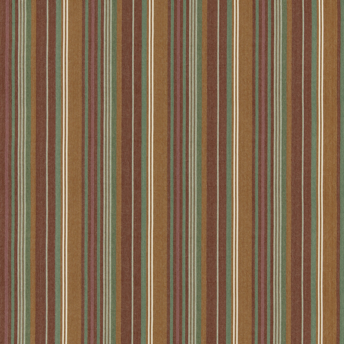 Petra Stripe Tyg - Red/Green