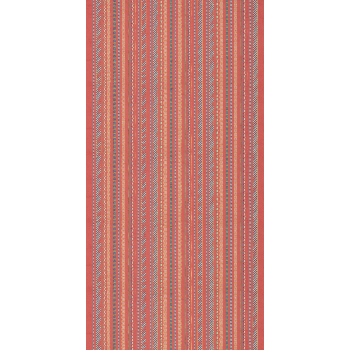 Tudor Stripe Red tyg