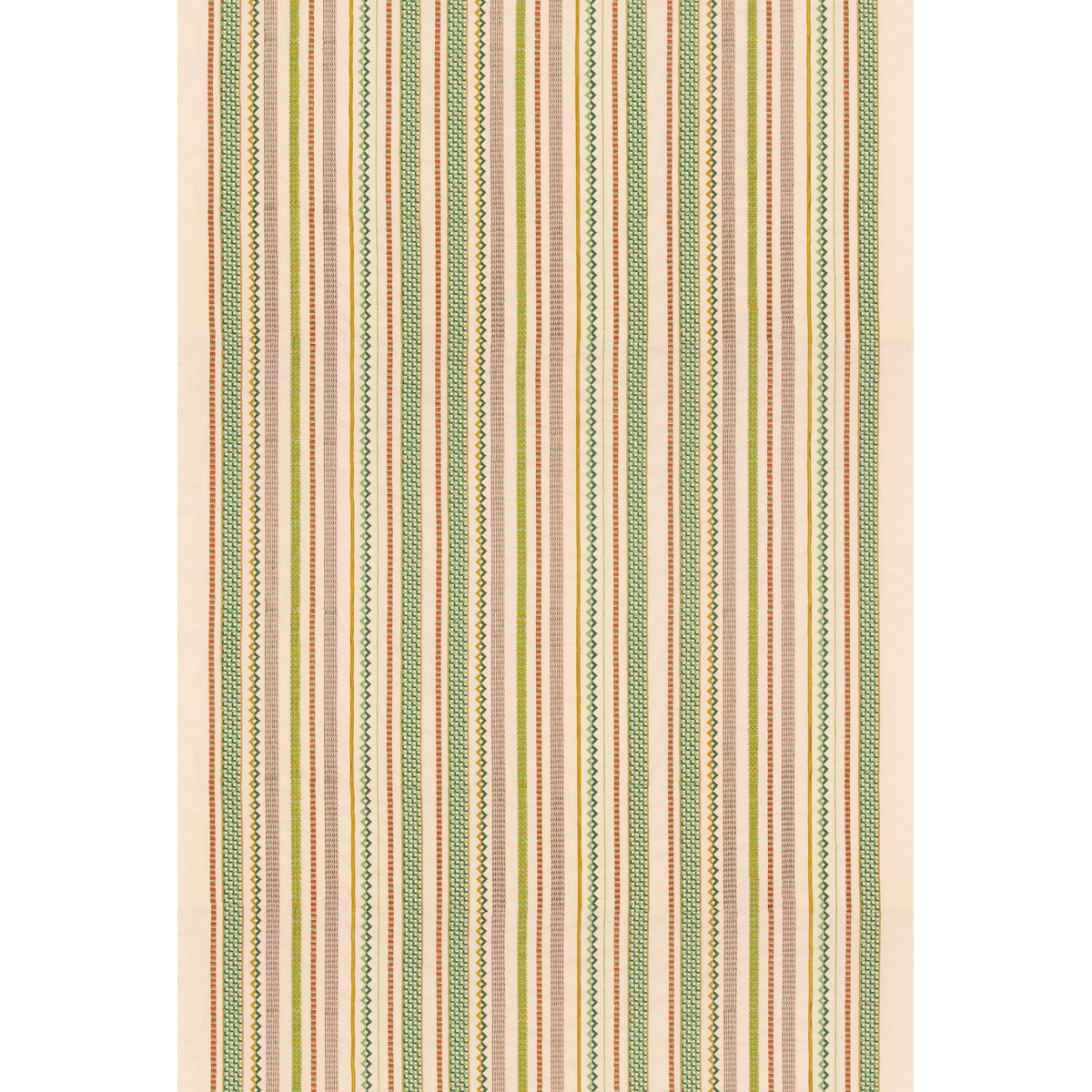 Tudor Stripe Red/Green tyg