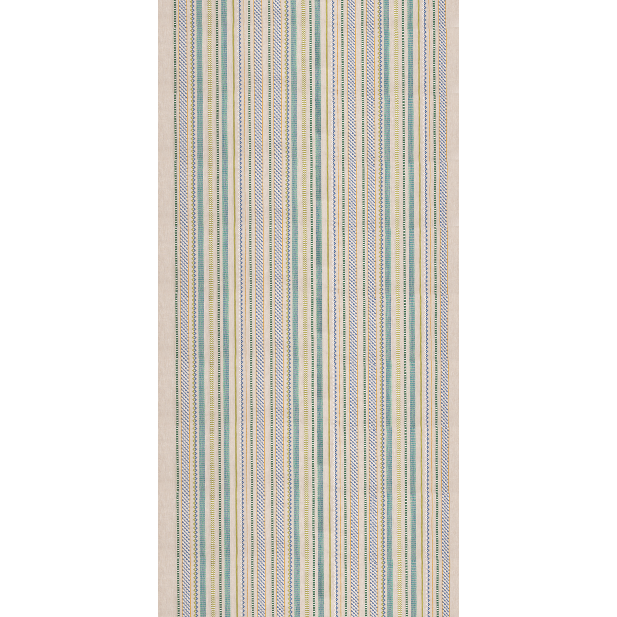 Tudor Stripe Green/Blue tyg