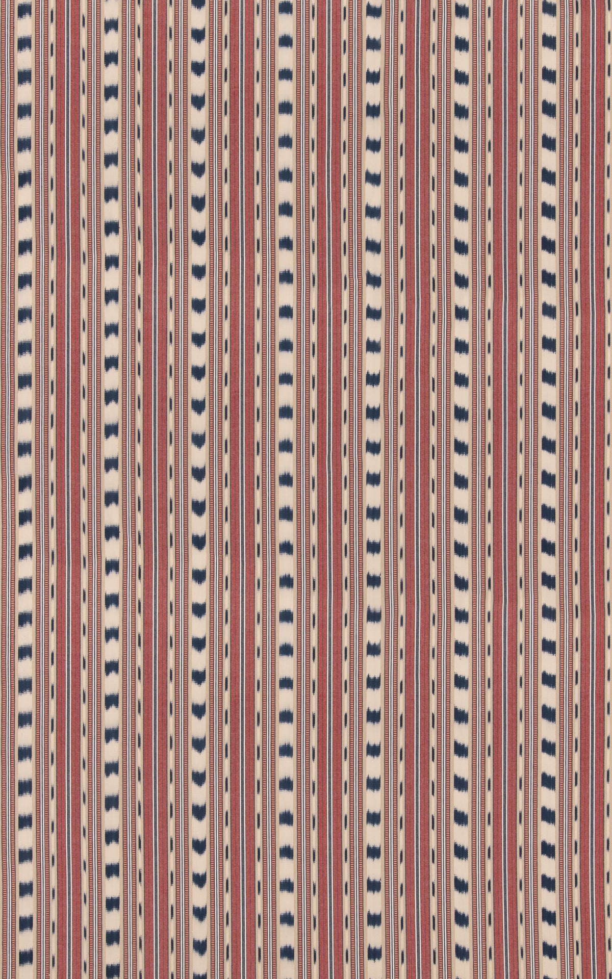 Basil Stripe Red/Indigo tyg