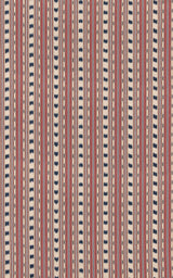 Basil Stripe Red/Indigo tyg
