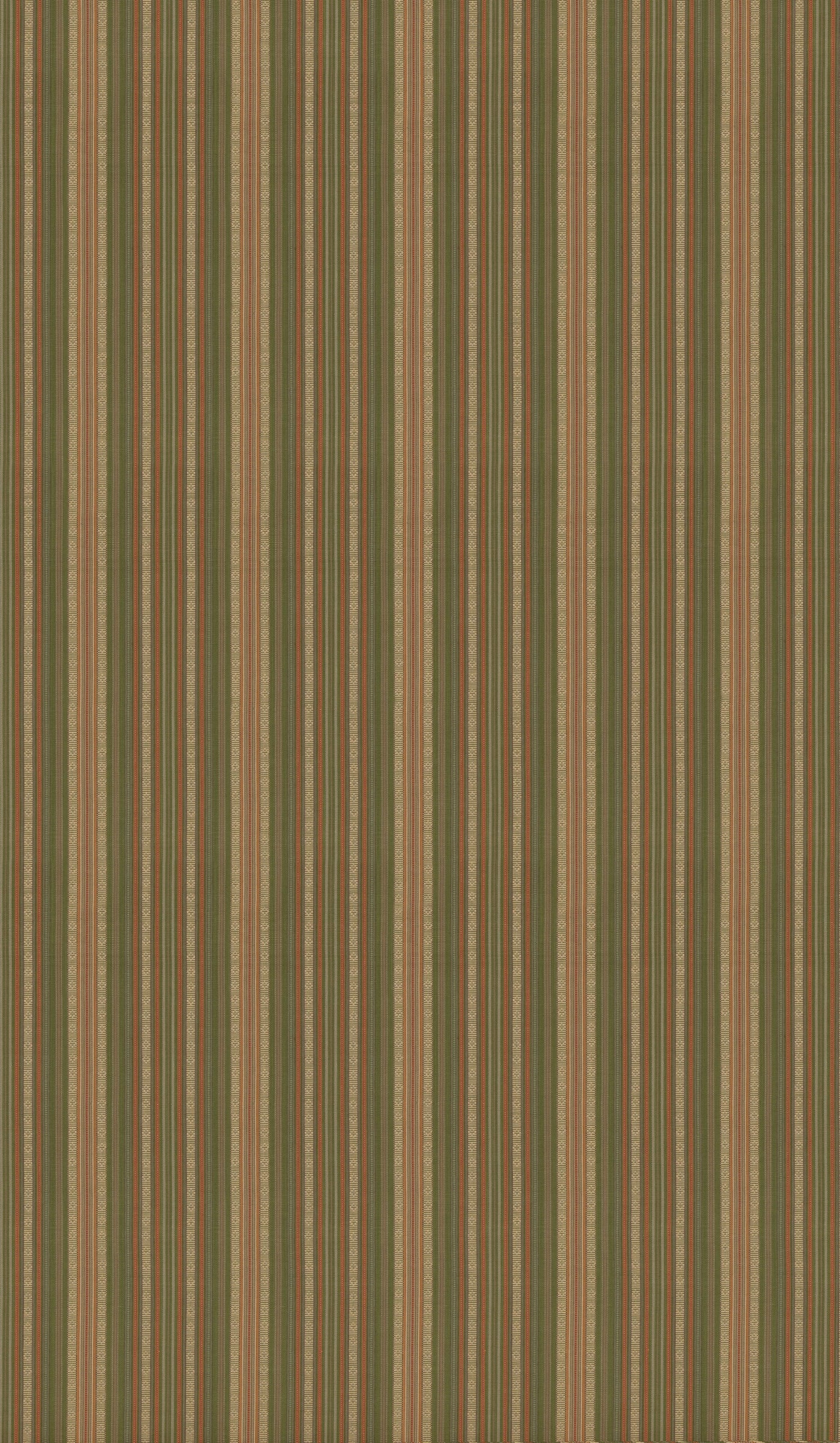 Symington Stripe Tyg — G P & J Baker Green/Coral