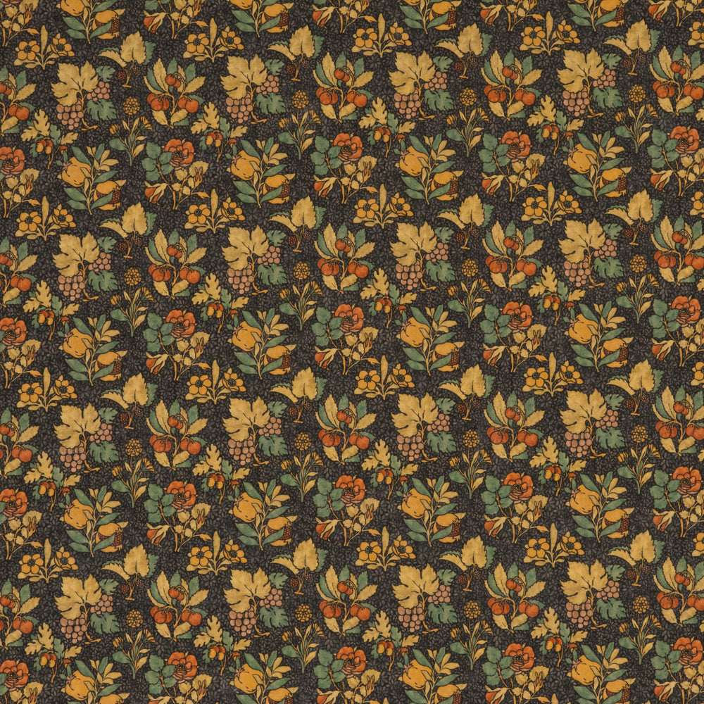 Meadow Fruit Tygprov - Charcoal/Green
