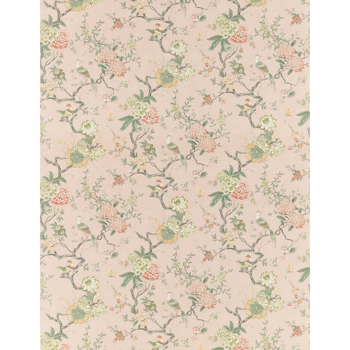 Oriental Bird Signature Blush tyg
