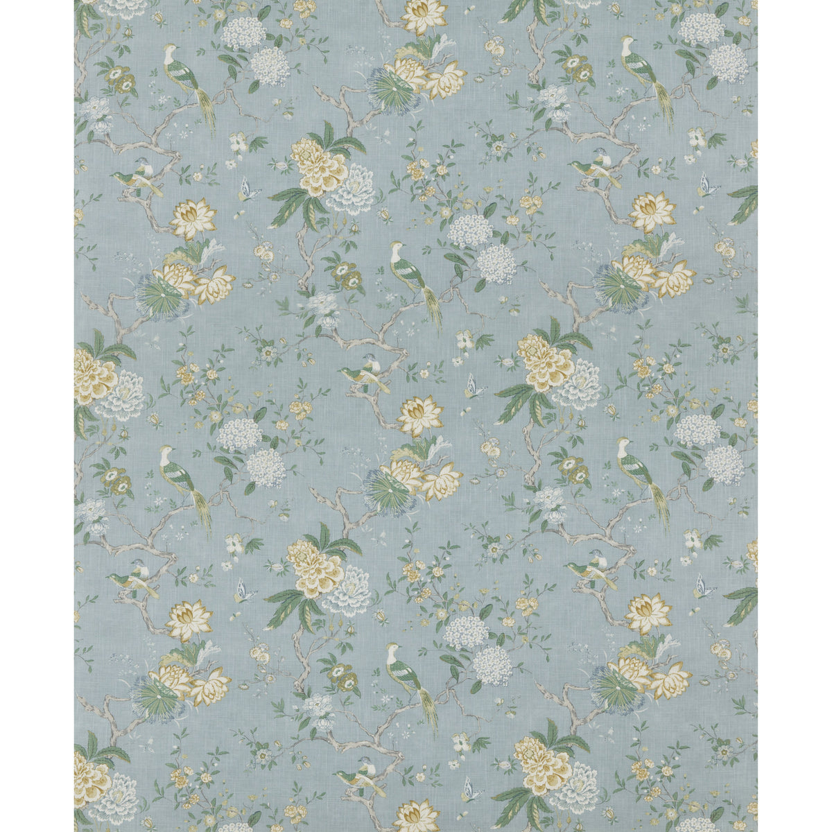 Oriental Bird Signature Soft Blue tyg