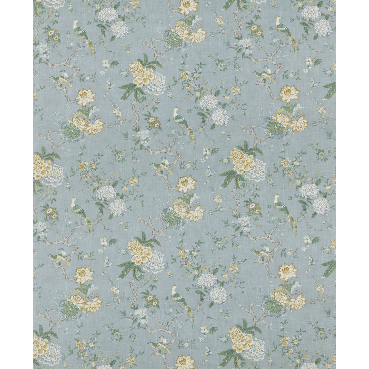 Oriental Bird Signature Tyg — G P & J Baker Soft Blue