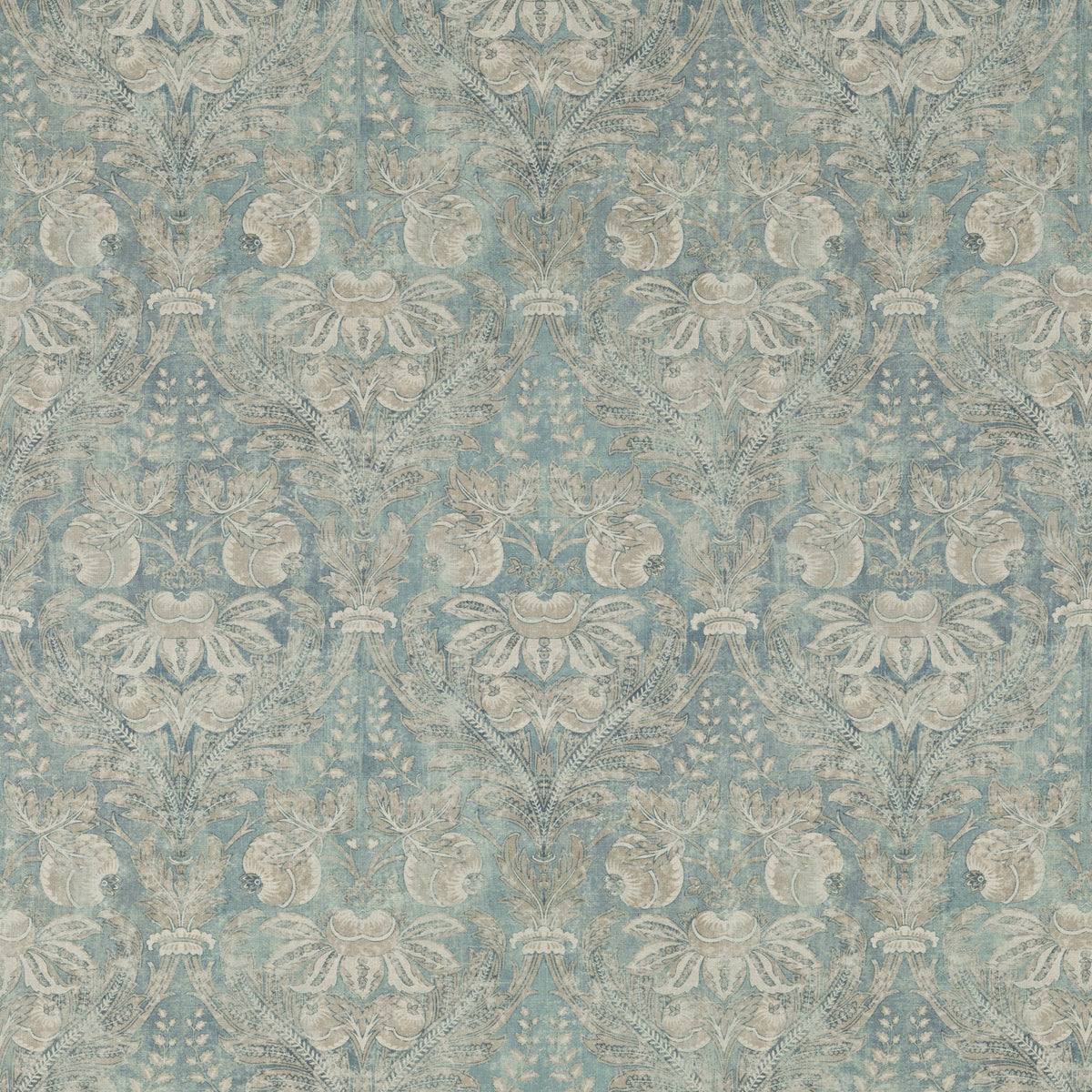 Lapura Damask Blue tyg