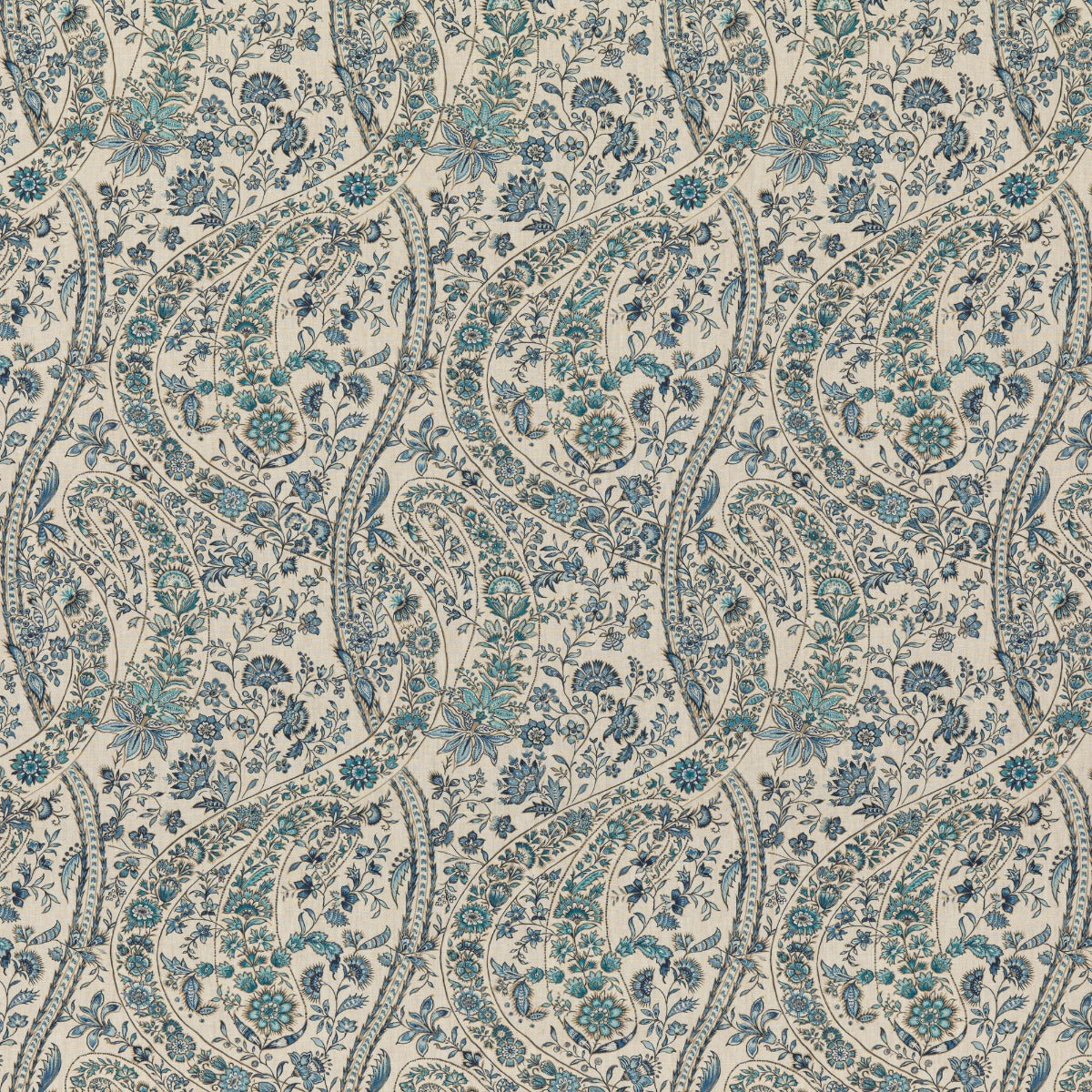 Bukhara Paisley Blue tyg