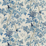 Hydrangea Bird (Archive) Blue tyg