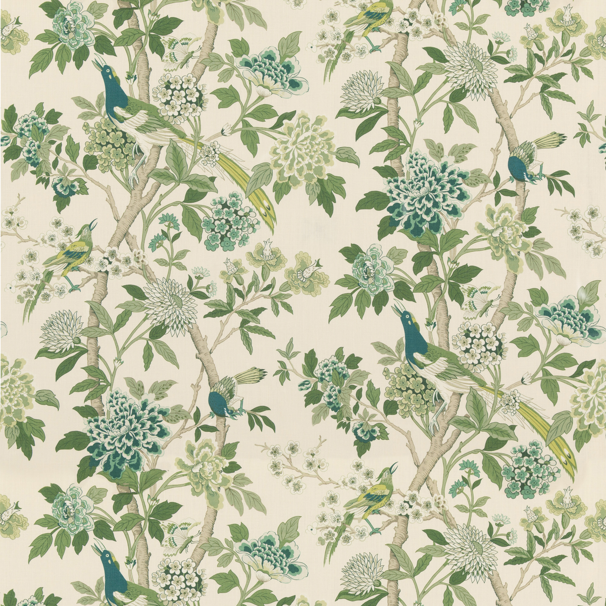 Hydrangea Bird (Archive) Green tyg