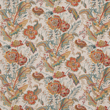 Indienne Flower Red/Teal tyg