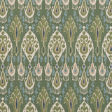 Ikat Bokhara Linen Emerald tyg