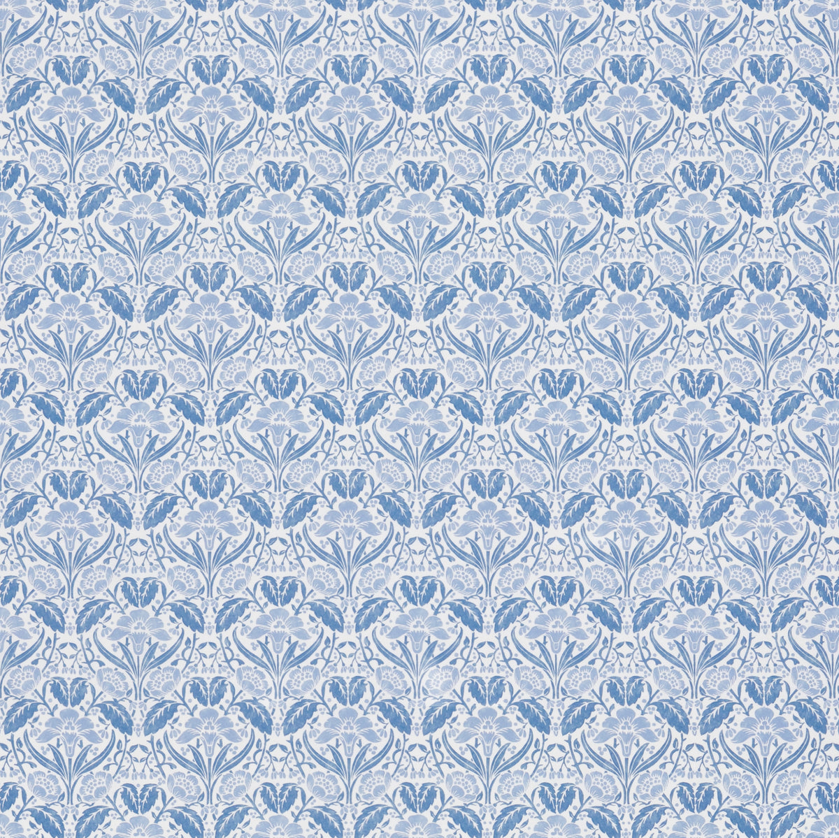 Iris Meadow Cotton Blue tyg