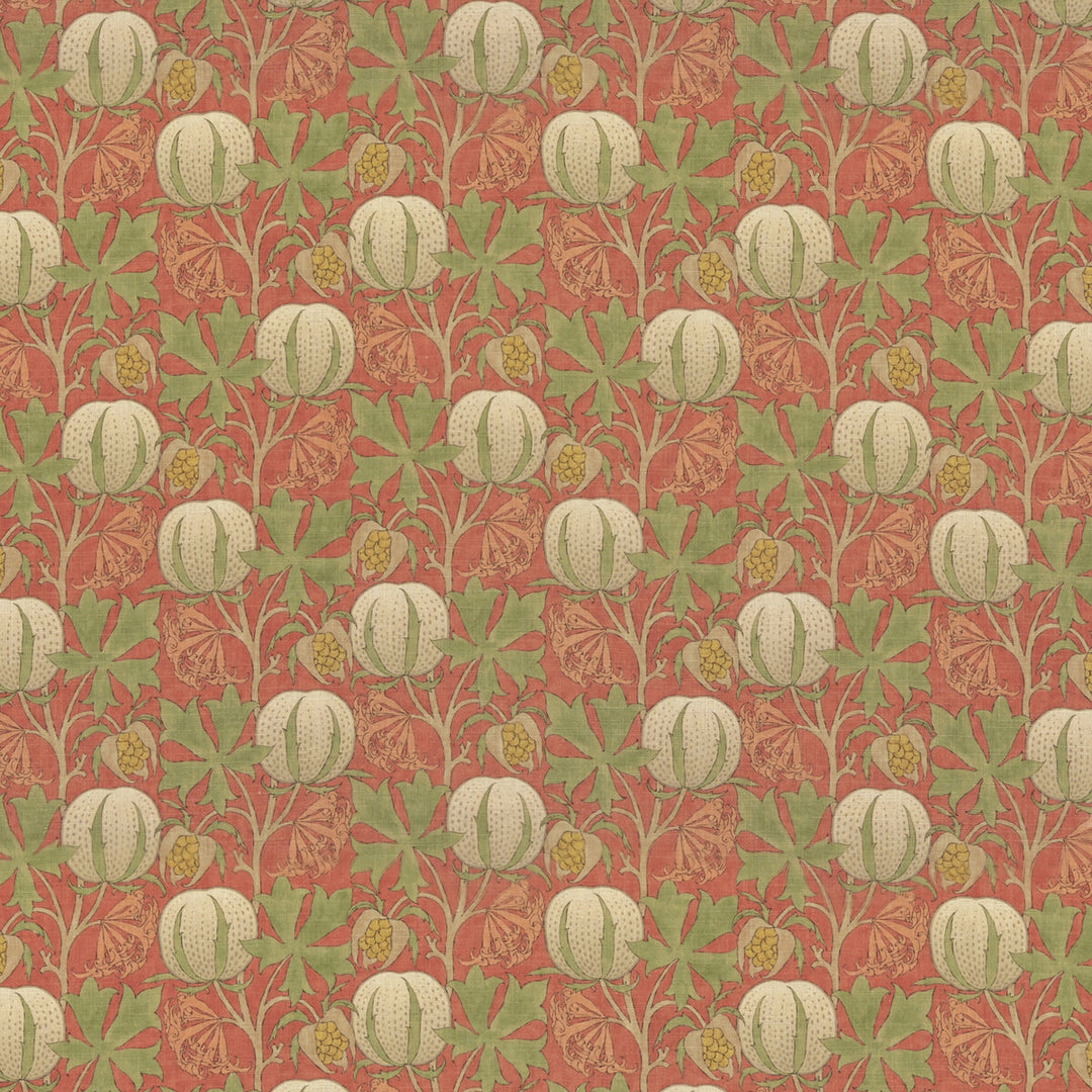 Pumpkins Tyg - Red/Green