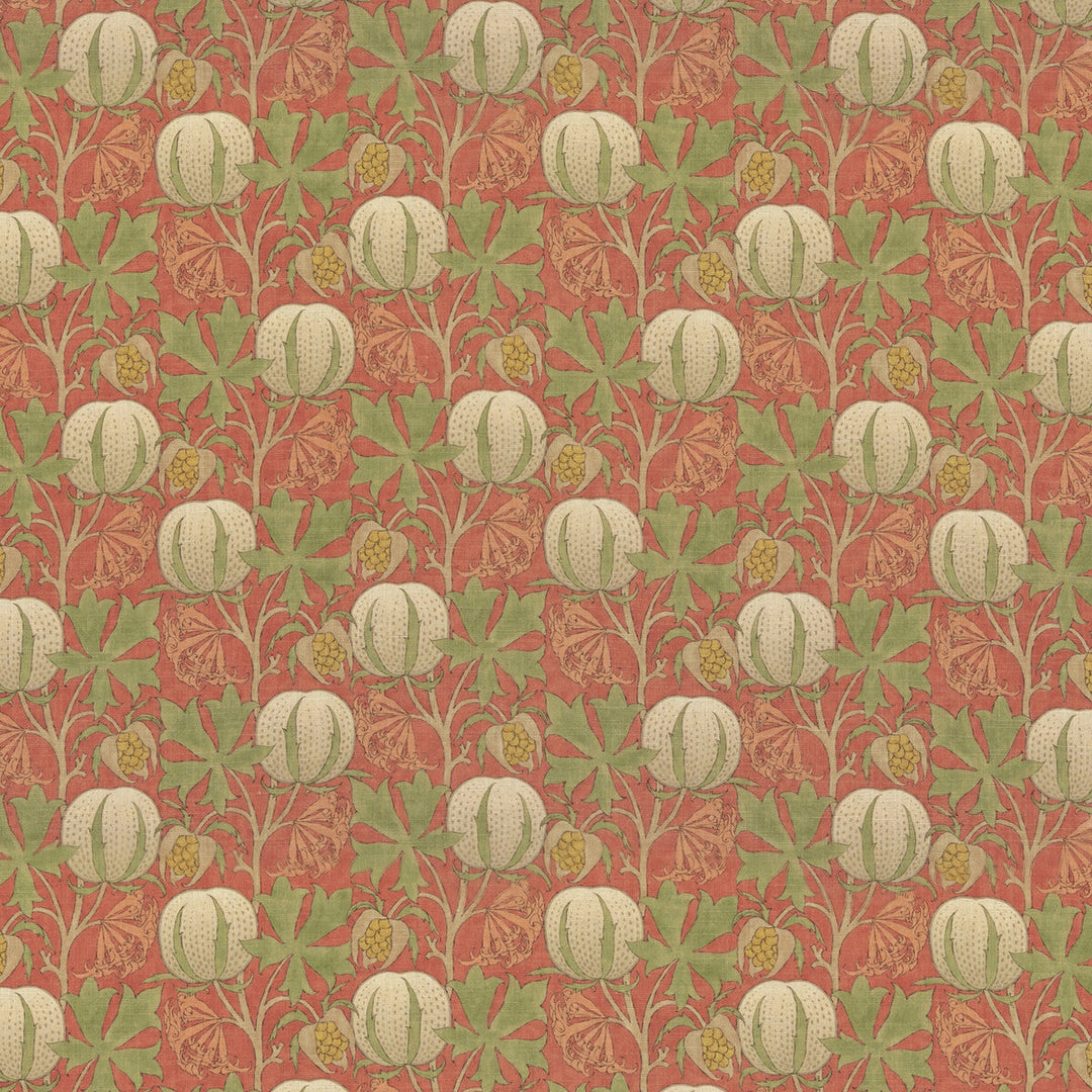 Pumpkins — Brantwood Tygprov - Red/Green