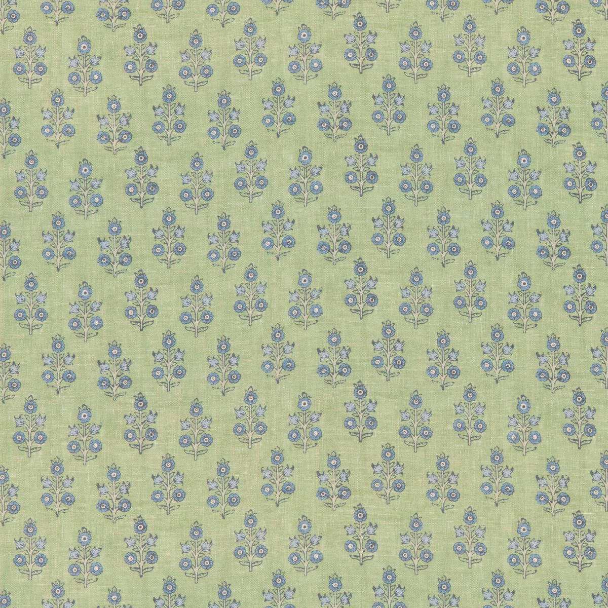 Poppy Sprig Green/Blue tyg