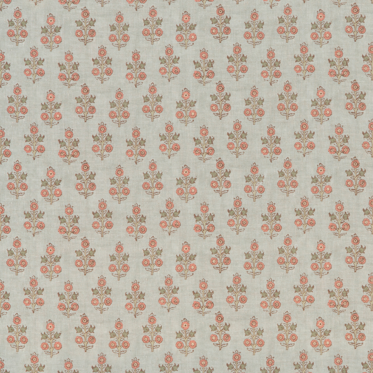 Poppy Sprig Aqua/Blush tyg
