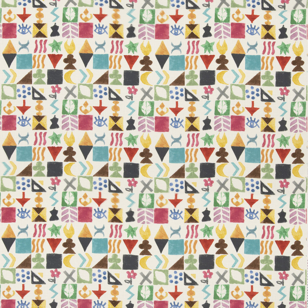 Potato Print Tyg - Sage