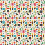 Potato Print Jewel tyg