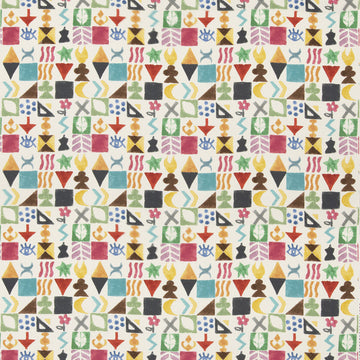 Potato Print Tygprov - Sage