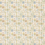Potato Print Sage tyg