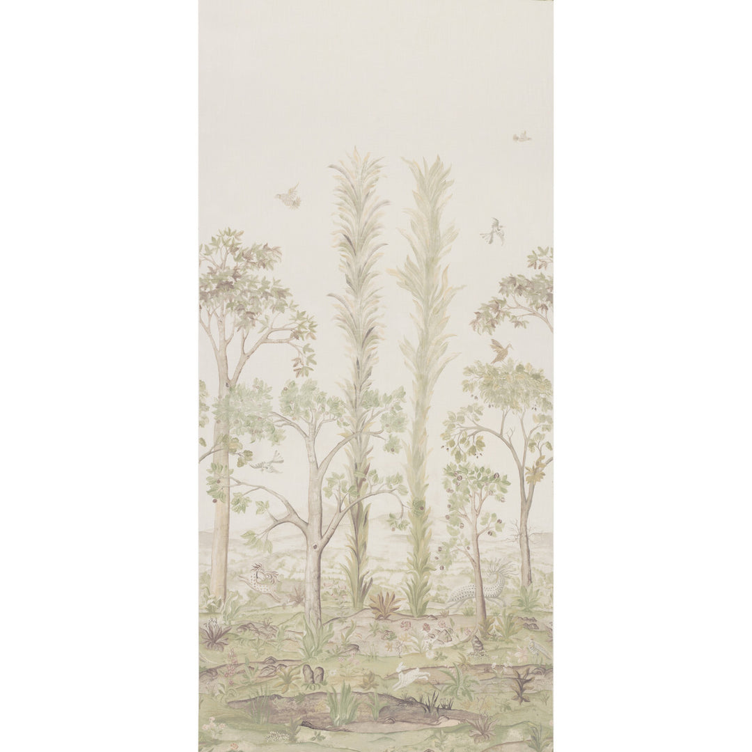 Tall Trees Printed Panel Tyg - Sunset