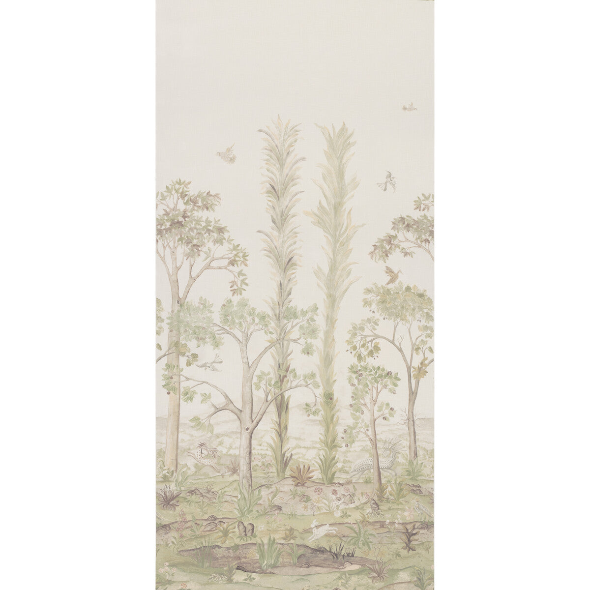 Tall Trees Printed Panel Tyg - Sunset