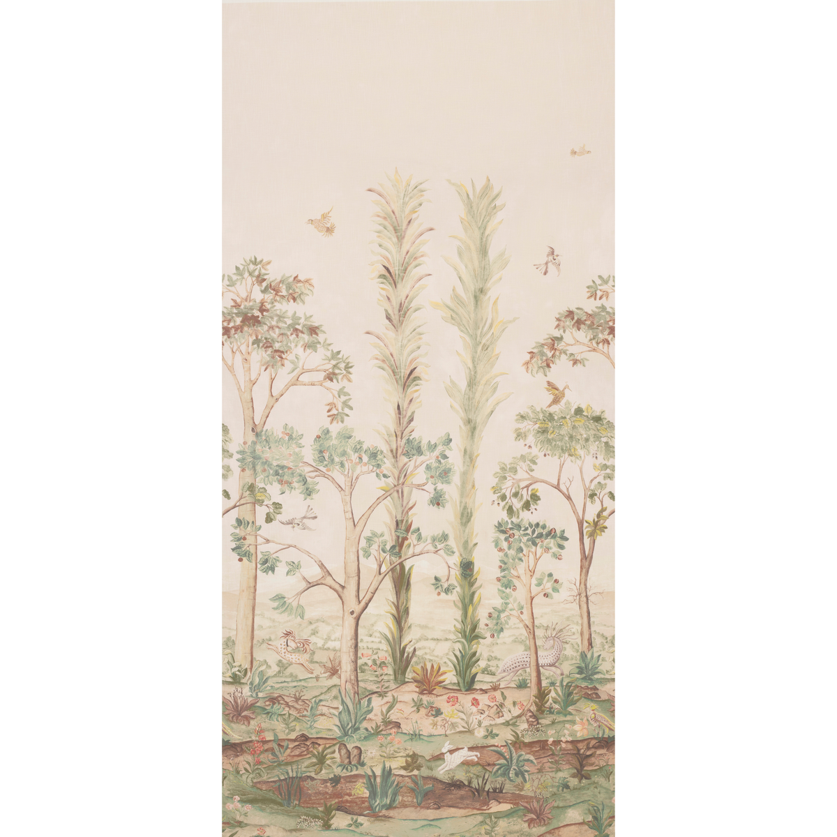 Tall Trees Printed Panel Sunset tyg