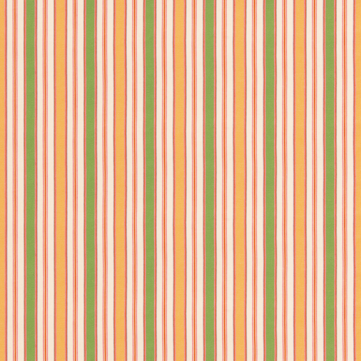 Melbourne Stripe Tyg — G P & J Baker Emerald/Yellow