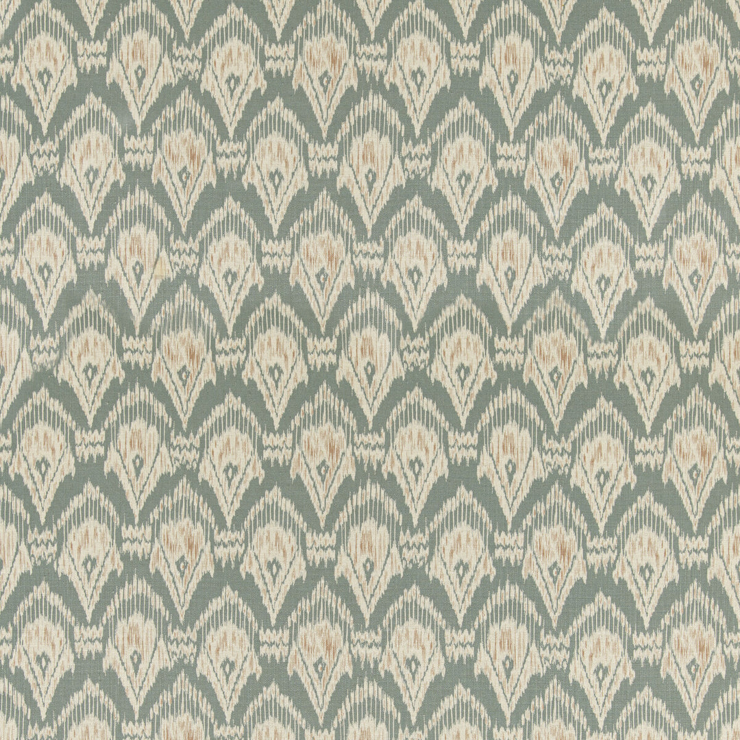 Zaraband Texture Tyg - Teal/Spice