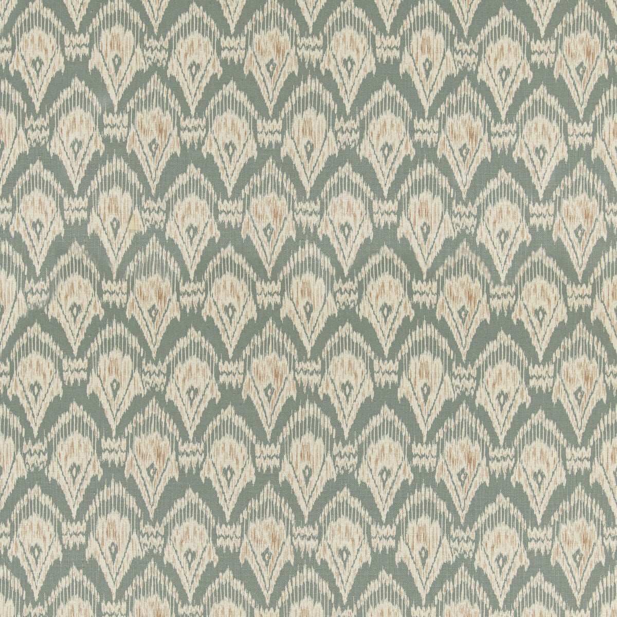 Zaraband Texture Tyg - Teal/Spice