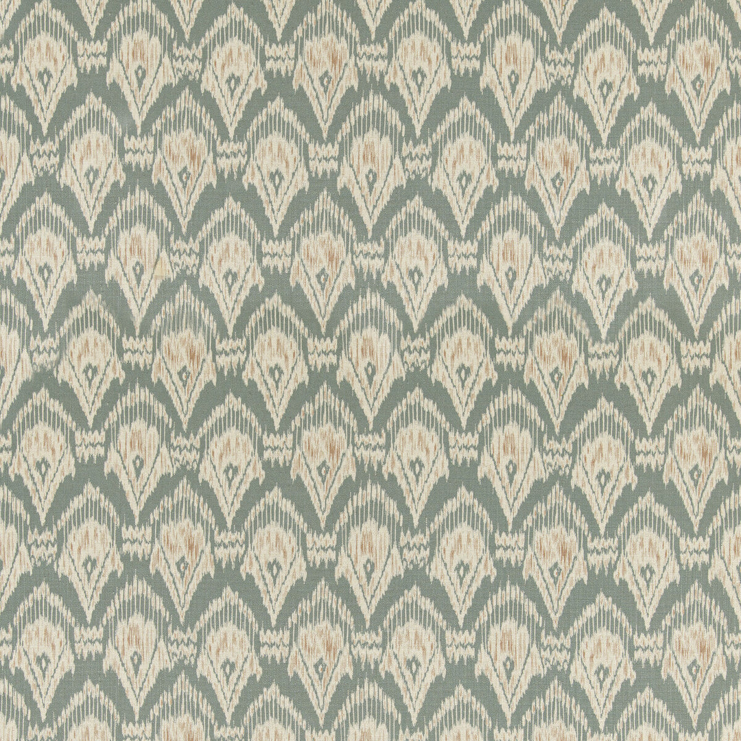 Zaraband Texture Tygprov - Teal/Spice